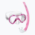 Gyerek snorkeling készlet Mares Combo Seahorse pink/clear