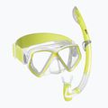 Gyerek snorkeling készlet Mares Combo Pirate Neon yellow/white/clear 411788SF
