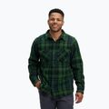 Férfi Black Diamond Project Heavy Flannel tenyérzöld/antracit kockás trekking póló
