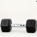 TREXO Hex gumírozott súlyzó 5 kg HXD50 11