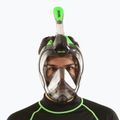 Egész arcos snorkeling maszk SEAC Magica grey clear/green lime 7