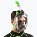 Egész arcos snorkeling maszk SEAC Magica grey clear/green lime 8