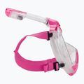 Teljes arcú maszk snorkelinghez SEAC Libera transparent/pink 3