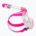 Gyerek egész arcos snorkeling maszk SEAC Magica black silicone/pink 3
