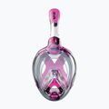 Gyerek egész arcos snorkeling maszk SEAC Magica black silicone/pink 2