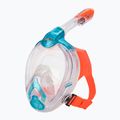 Gyermek teljes arcú maszk snorkelinghez SEAC Libera acquamarine/orange 5