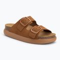 Női Scholl Noelle Chunky Chunky Suede flip-flopok konyak színben