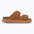 Női Scholl Noelle Chunky Chunky Suede flip-flopok konyak színben 2