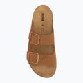 Női Scholl Noelle Chunky Chunky Suede flip-flopok konyak színben 5