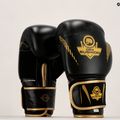 Bushido bokszkesztyűk természetes bőr fekete B-2v13-10oz 24