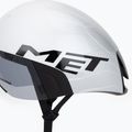 Kerékpáros sisak MET Codatronica white/silver matte glossy 7