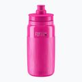 Kerékpáros kulacs Elite FLY Tex 550 ml clear/pink fluo