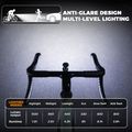 Első kerékpárlámpa Rockbros 2410008003 Bike Front Light 1500 Lumen black 2