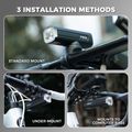 Első kerékpárlámpa Rockbros 2410008003 Bike Front Light 1500 Lumen black 5