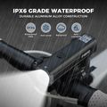 Első kerékpárlámpa Rockbros 2410008003 Bike Front Light 1500 Lumen black 6