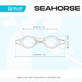 Cressi Seahorse kék/fehér/vörös gyermek úszószemüveg 4