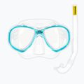 Gyermek snorkel szett Cressi Perla Jr + Minigringo clear/aquamarine 2