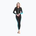 Cressi Lido Monopiece 2 mm-es fekete/akvamarin női búvárruha 3