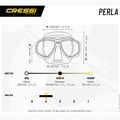 Cressi Perla búvármaszk fekete/kék 5