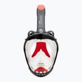 Gyermek teljes arcot fedő snorkelmaszk Cressi Kiddy Full Face Jr black/clear/red