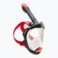 Gyermek teljes arcot fedő snorkelmaszk Cressi Kiddy Full Face Jr black/clear/red 3