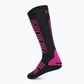 Sí zokni Mico Heavy Weight Superthermo Primaloft Merino Ski black fuchsia 2