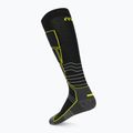 Sízokni Mico Medium Weight Superthermo Natural Marino Ski black/fluorescent yellow 2