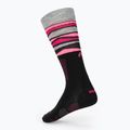 Női sízokni Mico Light Weight Superthermo Natural Merino Ski black/fluorescent fuchsia 2