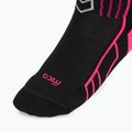 Női sí zokni Mico Medium Weight Warm Control Ski black/fluorescent fuchsia 3