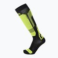 Sízokni Mico Light Weight Superthermo Natural Merino Ski nero giallo fluo