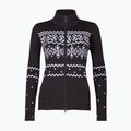 Női thermo pulóver Newland Guenda Full Zip black/white