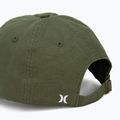 Férfi Hurley Blank Canvas olívazöld baseball sapka 4
