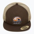 Férfi Hurley Mavericks Trucker bársony barna baseball sapka 2