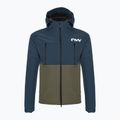 Férfi Northwave Easy Out Softshell mélykék / erdő zöld kerékpáros dzseki