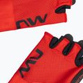 Férfi kerékpáros kesztyű Northwave Aktív Rövid ujj sugárzó piros 4