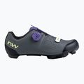 Női MTB kerékpáros cipő Northwave Razer sötétszürke/sötét lila