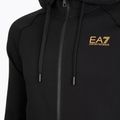 Férfi Emporio Armani EA7 Train Logo Series Extended Logo Hoodie Fz fekete / arany 3
