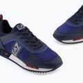 EA7 Emporio Armani fekete-fehér szarvasbőr cipő sky captain / mély kobalt / ásványi cipő 6