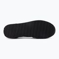 EA7 Emporio Armani fekete-fehér szarvasbőr tripla fekete micropunch cipők 4