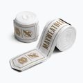 Kézbandázsok Hayabusa Mayweather Stretch Hand Wraps 450 cm white/gold