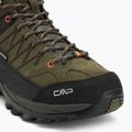 Férfi trekking cipő CMP Rigel Mid Wp olive/flame 6