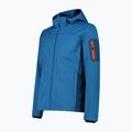 Férfi CMP softshell dzseki 39A5027 Zip Hood pacific/ocean 3