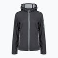 Női trekking pulóver CMP 34H6376 Fix Hood black/cement