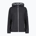 Női trekking pulóver CMP 34H6376 Fix Hood black/cement