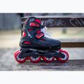 Rollerblade Fury Combo Jr fekete/piros gyerek görkorcsolya védőkkel 4
