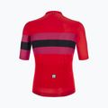 Santini Ecosleek Bengál férfi kerékpáros mez piros 2S94475CESLKBENGRSS 3