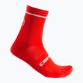 Férfi kerékpáros zokni Castelli Entrata 13 red