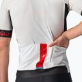 Férfi kerékpáros póló Castelli Entrata VI ivory/light black/red 5