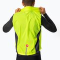Férfi Castelli Squadra Stretch electric lime/sötétszürke kerékpáros mellény 4