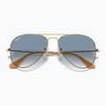 Napszemüveg Ray-Ban Aviator Classic arista gold/light blue 3